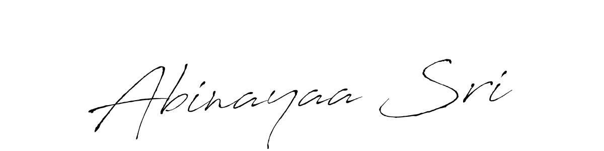 How to make Abinayaa Sri name signature. Use Antro_Vectra style for creating short signs online. This is the latest handwritten sign. Abinayaa Sri signature style 6 images and pictures png
