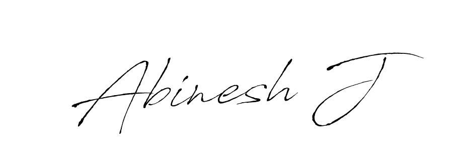 How to make Abinesh J name signature. Use Antro_Vectra style for creating short signs online. This is the latest handwritten sign. Abinesh J signature style 6 images and pictures png