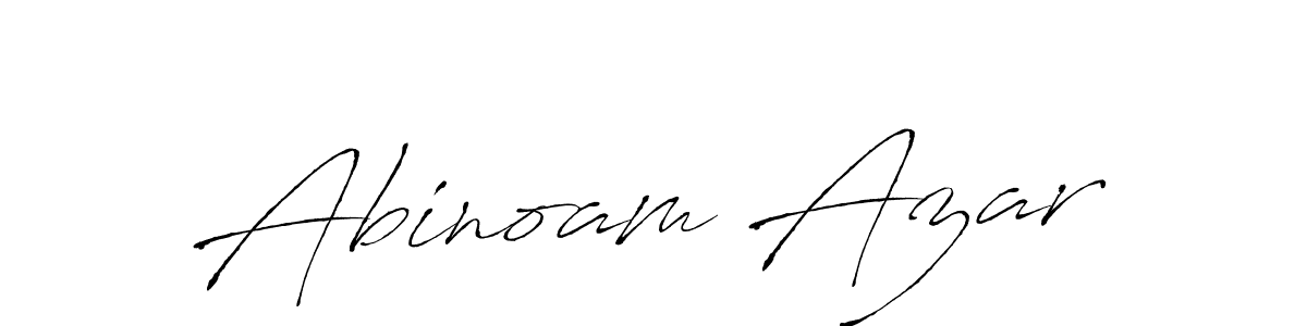 Make a beautiful signature design for name Abinoam Azar. With this signature (Antro_Vectra) style, you can create a handwritten signature for free. Abinoam Azar signature style 6 images and pictures png