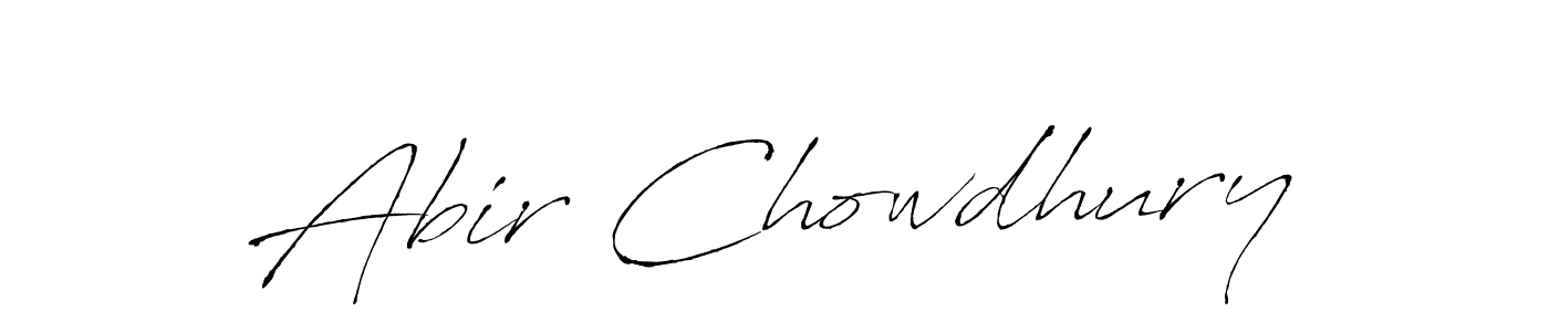 Make a beautiful signature design for name Abir Chowdhury. With this signature (Antro_Vectra) style, you can create a handwritten signature for free. Abir Chowdhury signature style 6 images and pictures png