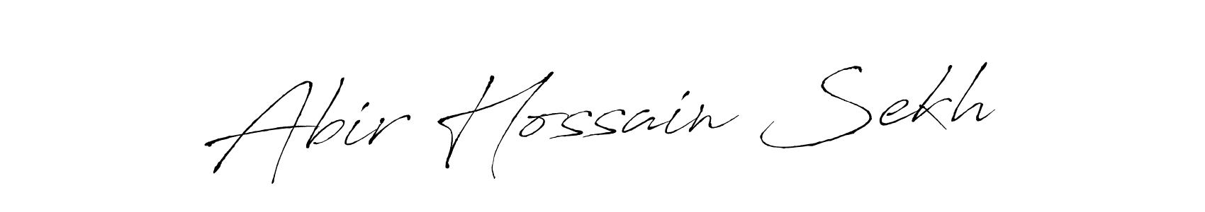 The best way (Antro_Vectra) to make a short signature is to pick only two or three words in your name. The name Abir Hossain Sekh include a total of six letters. For converting this name. Abir Hossain Sekh signature style 6 images and pictures png