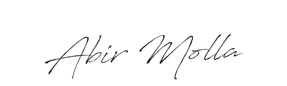 How to make Abir Molla signature? Antro_Vectra is a professional autograph style. Create handwritten signature for Abir Molla name. Abir Molla signature style 6 images and pictures png