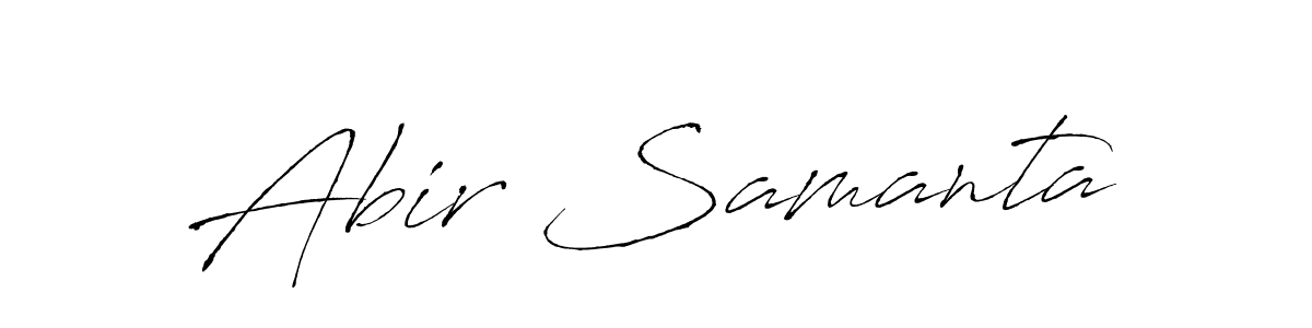 How to make Abir Samanta signature? Antro_Vectra is a professional autograph style. Create handwritten signature for Abir Samanta name. Abir Samanta signature style 6 images and pictures png