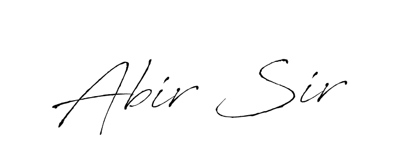 Design your own signature with our free online signature maker. With this signature software, you can create a handwritten (Antro_Vectra) signature for name Abir Sir. Abir Sir signature style 6 images and pictures png