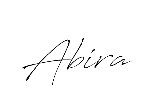 Design your own signature with our free online signature maker. With this signature software, you can create a handwritten (Antro_Vectra) signature for name Abira. Abira signature style 6 images and pictures png