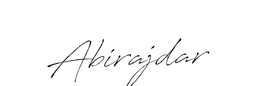 How to make Abirajdar signature? Antro_Vectra is a professional autograph style. Create handwritten signature for Abirajdar name. Abirajdar signature style 6 images and pictures png