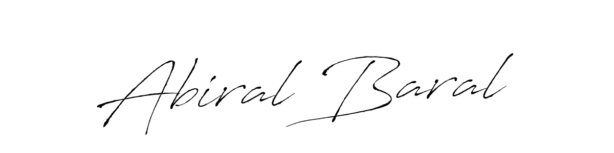 Also we have Abiral Baral name is the best signature style. Create professional handwritten signature collection using Antro_Vectra autograph style. Abiral Baral signature style 6 images and pictures png