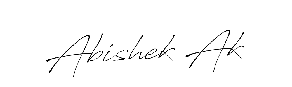 Design your own signature with our free online signature maker. With this signature software, you can create a handwritten (Antro_Vectra) signature for name Abishek Ak. Abishek Ak signature style 6 images and pictures png