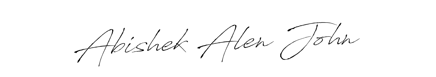 Here are the top 10 professional signature styles for the name Abishek Alen John. These are the best autograph styles you can use for your name. Abishek Alen John signature style 6 images and pictures png