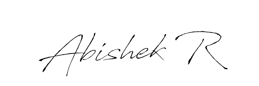 Use a signature maker to create a handwritten signature online. With this signature software, you can design (Antro_Vectra) your own signature for name Abishek R. Abishek R signature style 6 images and pictures png