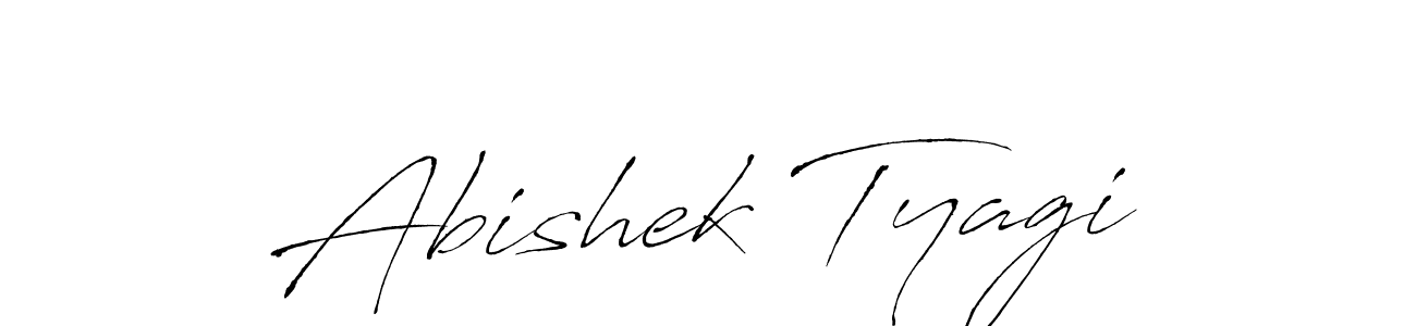 Make a beautiful signature design for name Abishek Tyagi. With this signature (Antro_Vectra) style, you can create a handwritten signature for free. Abishek Tyagi signature style 6 images and pictures png