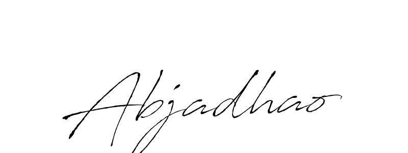 The best way (Antro_Vectra) to make a short signature is to pick only two or three words in your name. The name Abjadhao include a total of six letters. For converting this name. Abjadhao signature style 6 images and pictures png