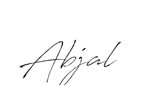 How to make Abjal name signature. Use Antro_Vectra style for creating short signs online. This is the latest handwritten sign. Abjal signature style 6 images and pictures png