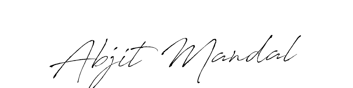 Antro_Vectra is a professional signature style that is perfect for those who want to add a touch of class to their signature. It is also a great choice for those who want to make their signature more unique. Get Abjit Mandal name to fancy signature for free. Abjit Mandal signature style 6 images and pictures png