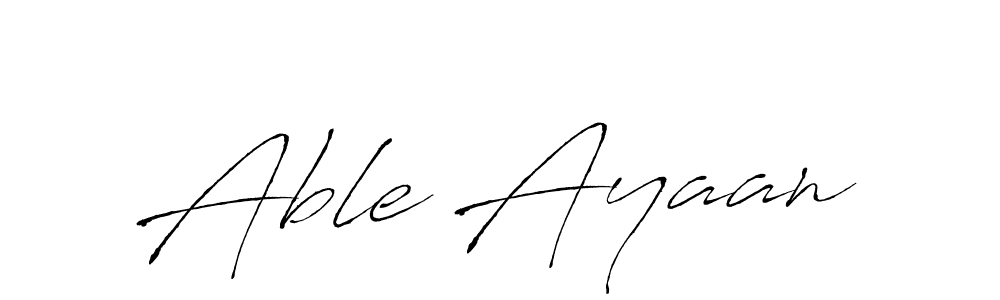 Make a beautiful signature design for name Able Ayaan. With this signature (Antro_Vectra) style, you can create a handwritten signature for free. Able Ayaan signature style 6 images and pictures png