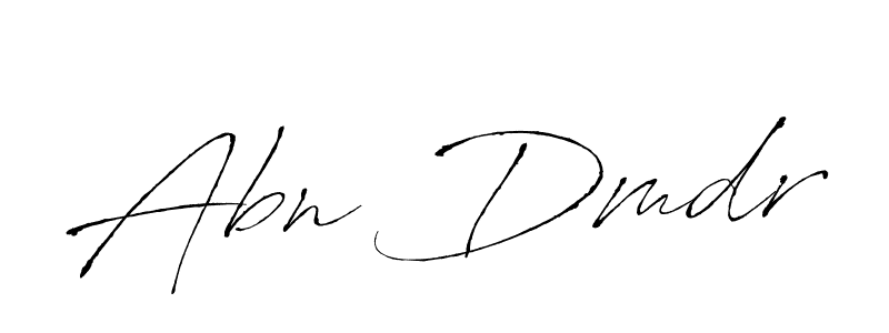 How to make Abn Dmdr name signature. Use Antro_Vectra style for creating short signs online. This is the latest handwritten sign. Abn Dmdr signature style 6 images and pictures png