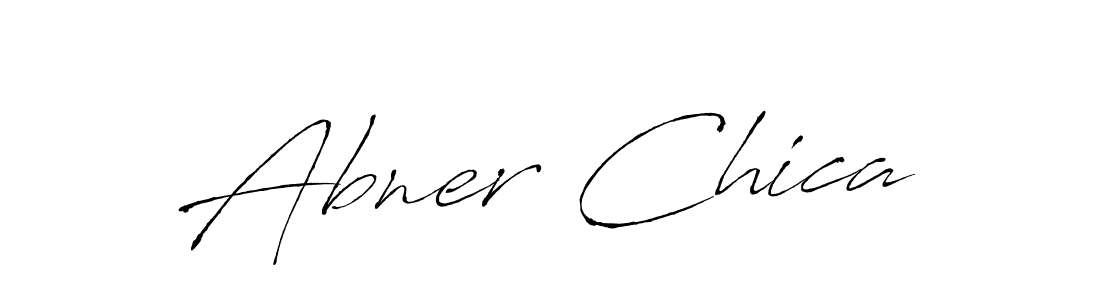 Design your own signature with our free online signature maker. With this signature software, you can create a handwritten (Antro_Vectra) signature for name Abner Chica. Abner Chica signature style 6 images and pictures png