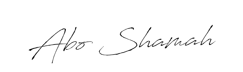Create a beautiful signature design for name Abo Shamah. With this signature (Antro_Vectra) fonts, you can make a handwritten signature for free. Abo Shamah signature style 6 images and pictures png