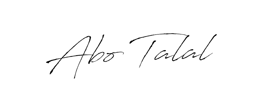 How to make Abo Talal signature? Antro_Vectra is a professional autograph style. Create handwritten signature for Abo Talal name. Abo Talal signature style 6 images and pictures png