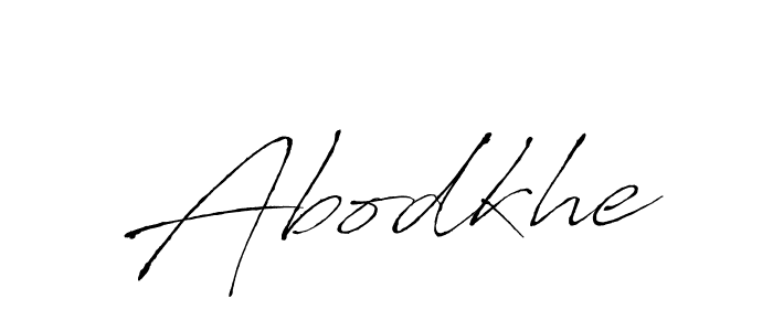 Abodkhe stylish signature style. Best Handwritten Sign (Antro_Vectra) for my name. Handwritten Signature Collection Ideas for my name Abodkhe. Abodkhe signature style 6 images and pictures png