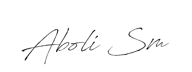 How to make Aboli Sm signature? Antro_Vectra is a professional autograph style. Create handwritten signature for Aboli Sm name. Aboli Sm signature style 6 images and pictures png