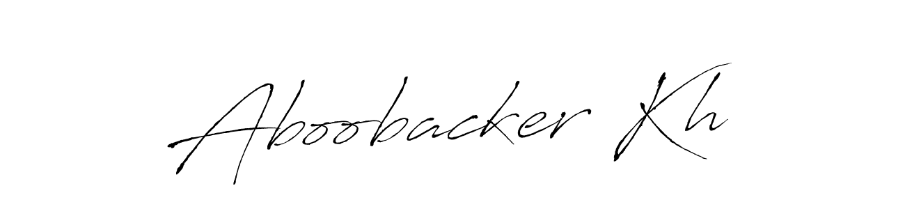 Make a beautiful signature design for name Aboobacker Kh. Use this online signature maker to create a handwritten signature for free. Aboobacker Kh signature style 6 images and pictures png