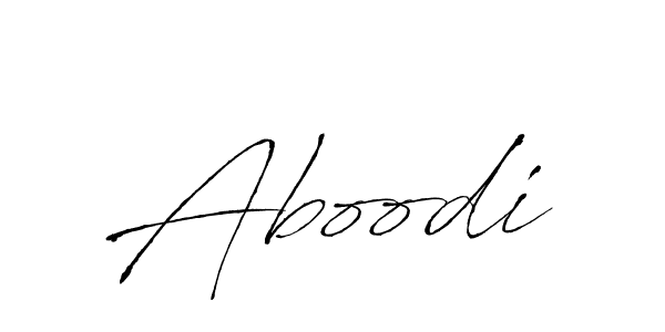 Design your own signature with our free online signature maker. With this signature software, you can create a handwritten (Antro_Vectra) signature for name Aboodi. Aboodi signature style 6 images and pictures png