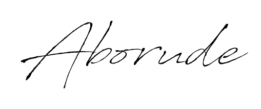 Aborude stylish signature style. Best Handwritten Sign (Antro_Vectra) for my name. Handwritten Signature Collection Ideas for my name Aborude. Aborude signature style 6 images and pictures png