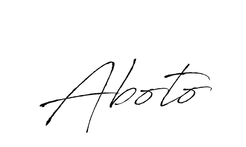 Aboto stylish signature style. Best Handwritten Sign (Antro_Vectra) for my name. Handwritten Signature Collection Ideas for my name Aboto. Aboto signature style 6 images and pictures png