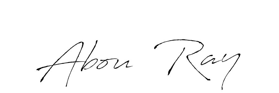 The best way (Antro_Vectra) to make a short signature is to pick only two or three words in your name. The name Abou  Ray include a total of six letters. For converting this name. Abou  Ray signature style 6 images and pictures png