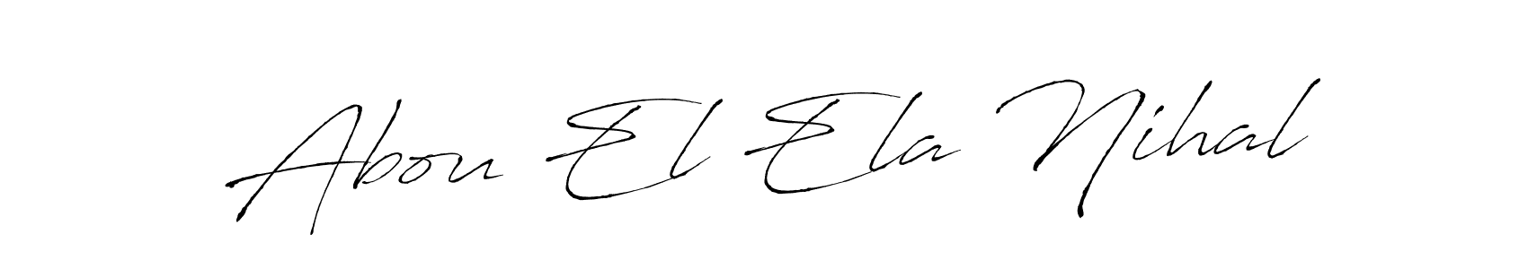 Create a beautiful signature design for name Abou El Ela Nihal. With this signature (Antro_Vectra) fonts, you can make a handwritten signature for free. Abou El Ela Nihal signature style 6 images and pictures png