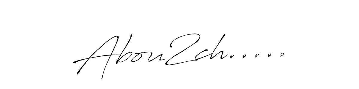 How to make Abou2ch..... name signature. Use Antro_Vectra style for creating short signs online. This is the latest handwritten sign. Abou2ch..... signature style 6 images and pictures png