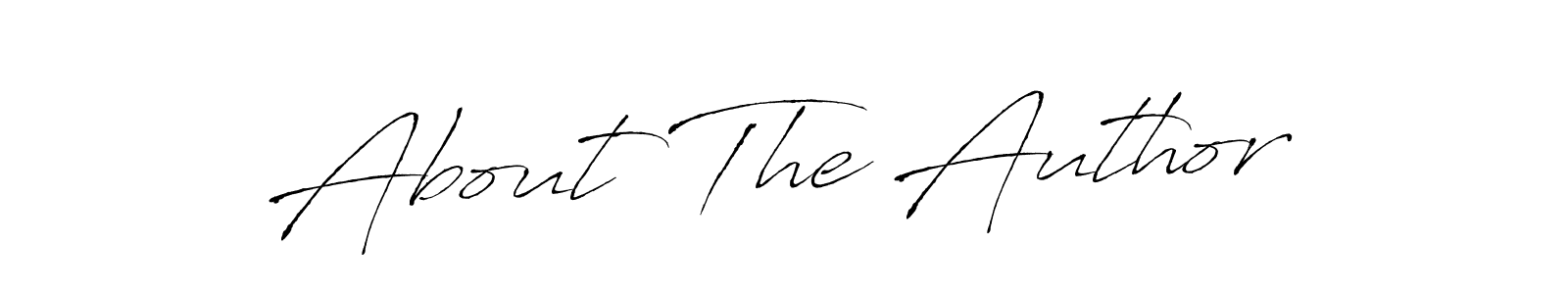 Make a beautiful signature design for name About The Author. With this signature (Antro_Vectra) style, you can create a handwritten signature for free. About The Author signature style 6 images and pictures png