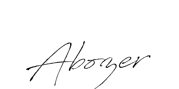 Antro_Vectra is a professional signature style that is perfect for those who want to add a touch of class to their signature. It is also a great choice for those who want to make their signature more unique. Get Abozer name to fancy signature for free. Abozer signature style 6 images and pictures png