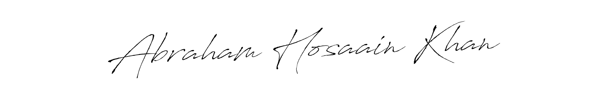You should practise on your own different ways (Antro_Vectra) to write your name (Abraham Hosaain Khan) in signature. don't let someone else do it for you. Abraham Hosaain Khan signature style 6 images and pictures png