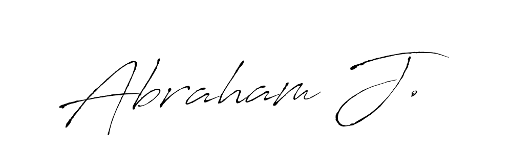 Use a signature maker to create a handwritten signature online. With this signature software, you can design (Antro_Vectra) your own signature for name Abraham J.. Abraham J. signature style 6 images and pictures png