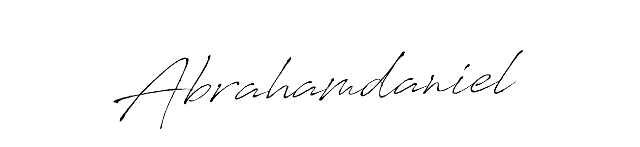 Create a beautiful signature design for name Abrahamdaniel. With this signature (Antro_Vectra) fonts, you can make a handwritten signature for free. Abrahamdaniel signature style 6 images and pictures png