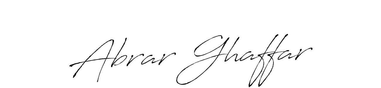 Abrar Ghaffar stylish signature style. Best Handwritten Sign (Antro_Vectra) for my name. Handwritten Signature Collection Ideas for my name Abrar Ghaffar. Abrar Ghaffar signature style 6 images and pictures png