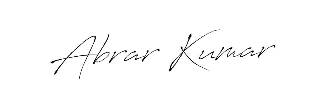 The best way (Antro_Vectra) to make a short signature is to pick only two or three words in your name. The name Abrar Kumar include a total of six letters. For converting this name. Abrar Kumar signature style 6 images and pictures png