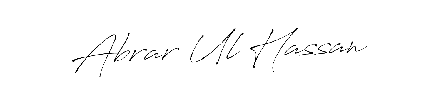 How to make Abrar Ul Hassan name signature. Use Antro_Vectra style for creating short signs online. This is the latest handwritten sign. Abrar Ul Hassan signature style 6 images and pictures png