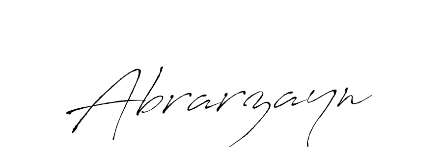 How to make Abrarzayn name signature. Use Antro_Vectra style for creating short signs online. This is the latest handwritten sign. Abrarzayn signature style 6 images and pictures png