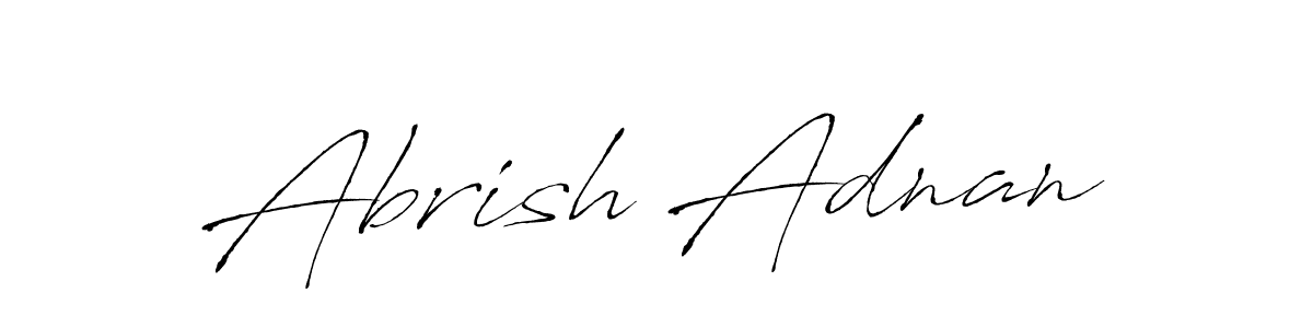 Use a signature maker to create a handwritten signature online. With this signature software, you can design (Antro_Vectra) your own signature for name Abrish Adnan. Abrish Adnan signature style 6 images and pictures png