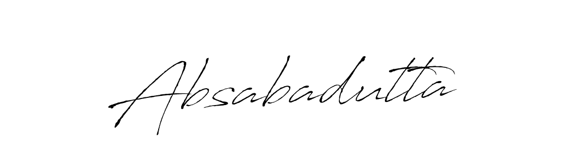 Once you've used our free online signature maker to create your best signature Antro_Vectra style, it's time to enjoy all of the benefits that Absabadutta name signing documents. Absabadutta signature style 6 images and pictures png