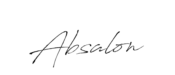 Make a beautiful signature design for name Absalon. Use this online signature maker to create a handwritten signature for free. Absalon signature style 6 images and pictures png