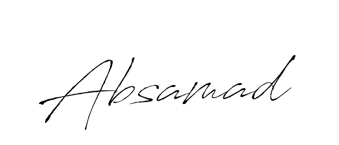 Create a beautiful signature design for name Absamad. With this signature (Antro_Vectra) fonts, you can make a handwritten signature for free. Absamad signature style 6 images and pictures png