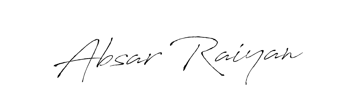 Absar Raiyan stylish signature style. Best Handwritten Sign (Antro_Vectra) for my name. Handwritten Signature Collection Ideas for my name Absar Raiyan. Absar Raiyan signature style 6 images and pictures png