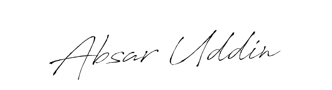 Also we have Absar Uddin name is the best signature style. Create professional handwritten signature collection using Antro_Vectra autograph style. Absar Uddin signature style 6 images and pictures png