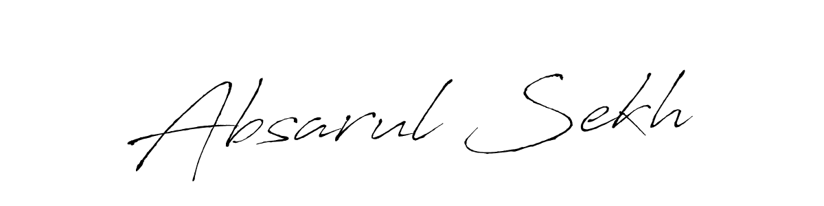 How to make Absarul Sekh signature? Antro_Vectra is a professional autograph style. Create handwritten signature for Absarul Sekh name. Absarul Sekh signature style 6 images and pictures png