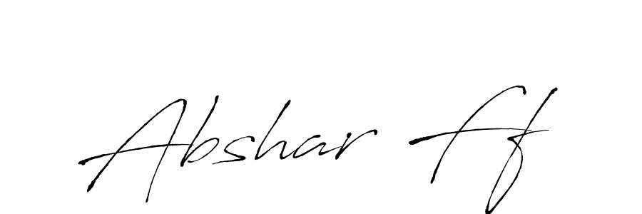 Similarly Antro_Vectra is the best handwritten signature design. Signature creator online .You can use it as an online autograph creator for name Abshar Ff. Abshar Ff signature style 6 images and pictures png