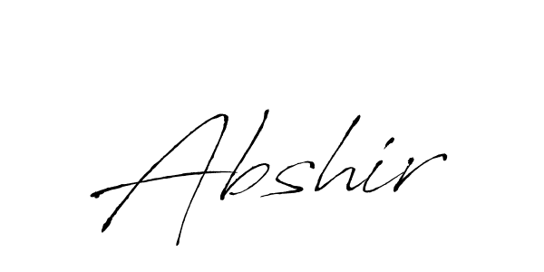 How to make Abshir name signature. Use Antro_Vectra style for creating short signs online. This is the latest handwritten sign. Abshir signature style 6 images and pictures png